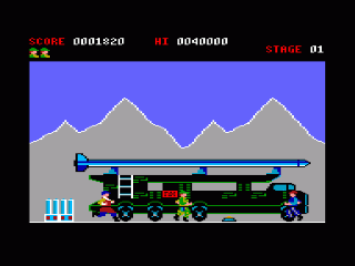 Green Beret screenshot 2 for Amstrad CPC